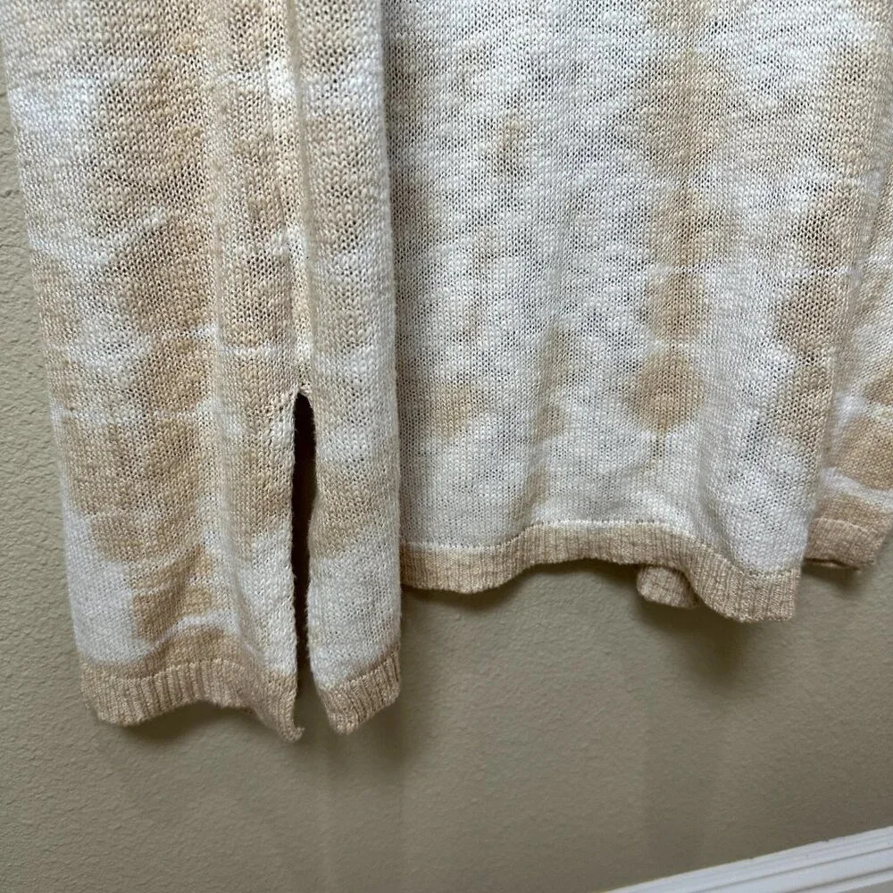 FRESHMAN Boutique Longline Open Drape Tie Dye Cardigan - size Medium - Picture 6 of 6
